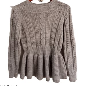 Cable knit sweater